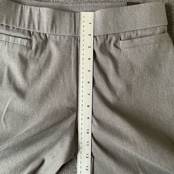 Alfred Dunner Allure Pants Gray Slimming Stretch Trousers Modern Fit Women's 8 P - Picture 10 of 11